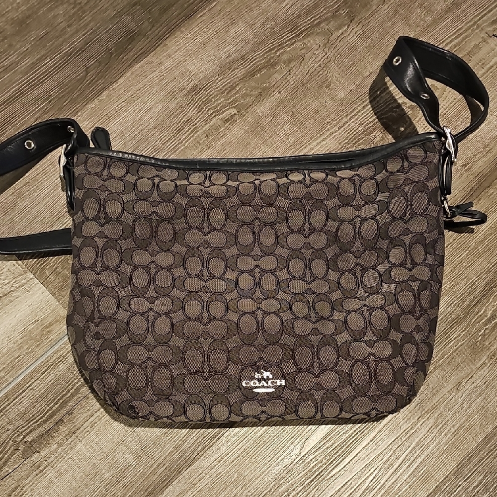 Coach Brown Signature Shoulder Bag